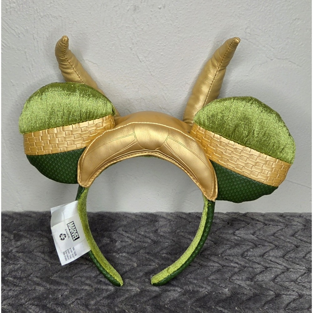 Disney Parks Marvel Loki Mickey Ears Headband One Size Excellent Condition